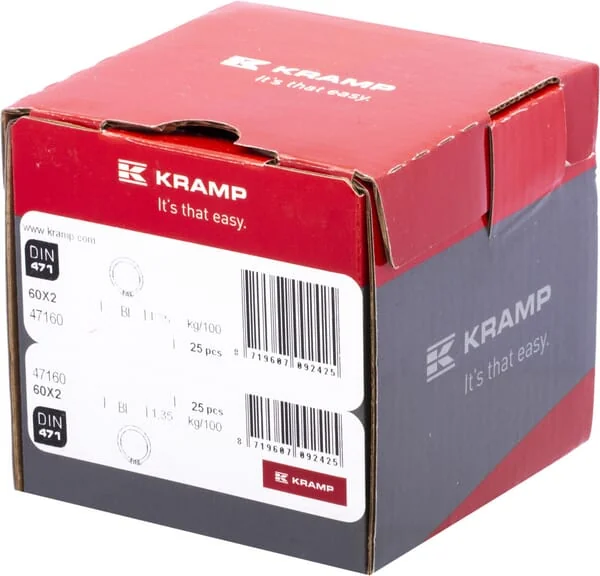 Kramp - 47160 - Sicherungsring Außen 60x2mm DIN471 Stahl