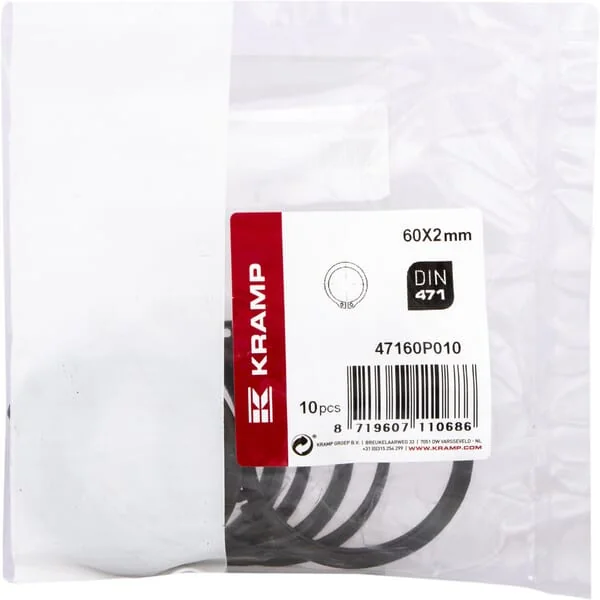 Kramp - 47160P010 - Sicherungsring Aussen 60x2mm DIN471 Stahl Kramp