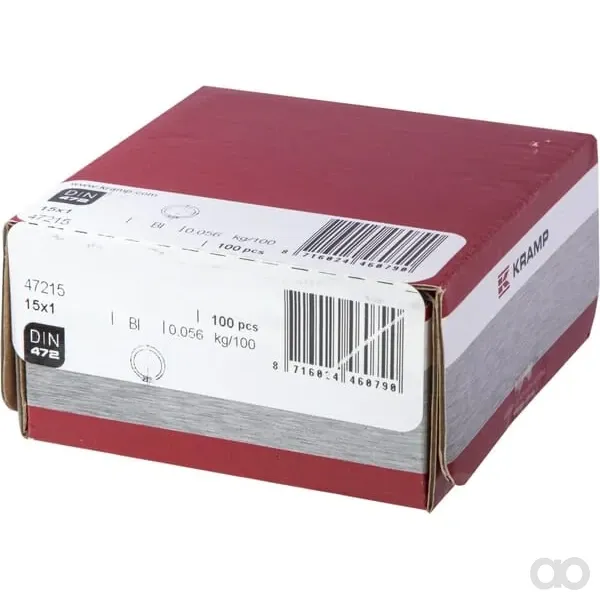 Kramp - 47215 - Sicherungsring Aussen 15x1mm DIN472 Stahl Kramp