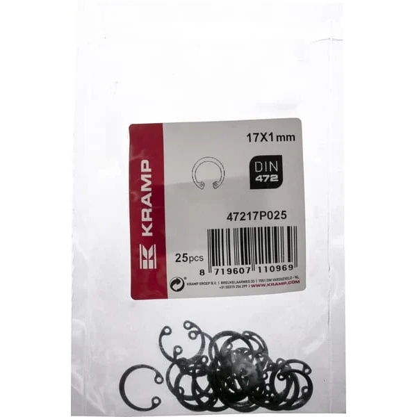 Kramp - 47217P025 - Sicherungsring Innen 17x1mm DIN472 Stahl Kramp