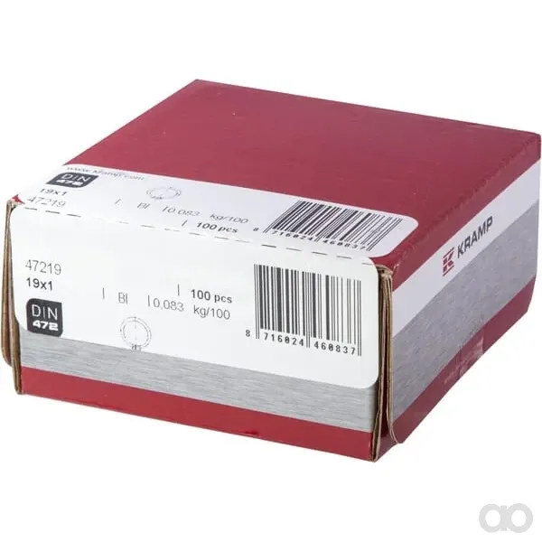 Kramp - 47219 - Sicherungsring Innen 19x1 mm DIN472 Stahl Kramp