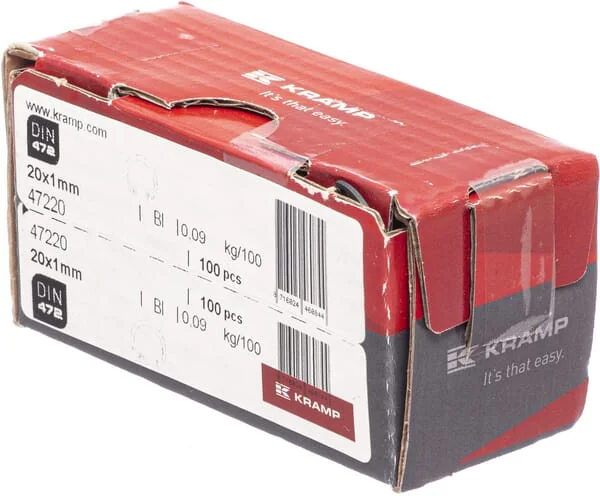 Kramp - 47220 - Sicherungsring Innen 20x1 mm DIN472 Stahl Kramp