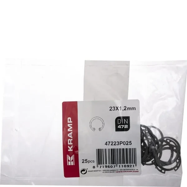 Kramp - 47223P025 - Innensicherungsring 23x1.2mm DIN472 Stahl Kramp