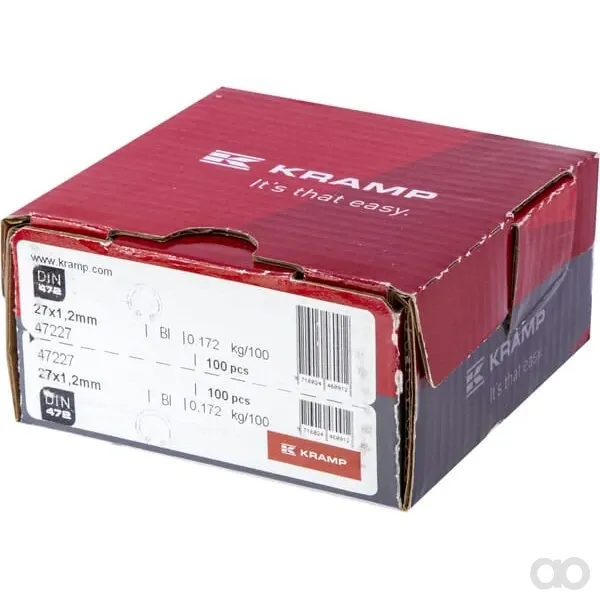 Kramp - 47227 - Innensicherungsring 27x1.2 mm DIN472 Stahl Kramp