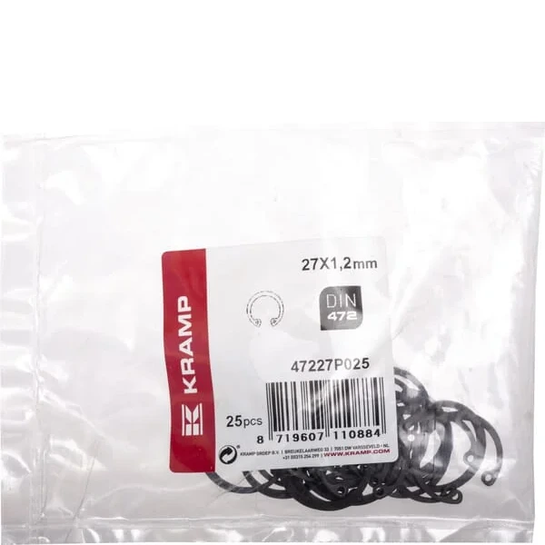 Kramp - 47227P025 - Innensicherungsring 27x1.2 mm DIN472 Stahl Kramp