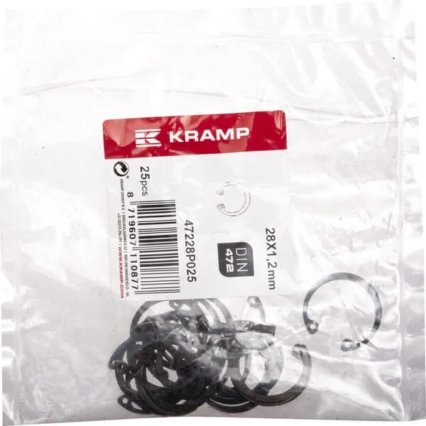Kramp - 47228P025 - Innensicherungsring 28x1.2mm DIN472 Stahl Kramp
