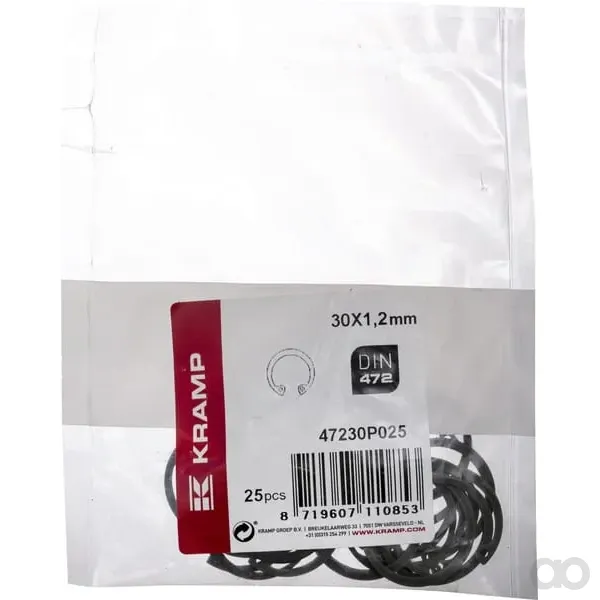 Kramp - 47230P025 - Innensicherungsring 30x1.2mm DIN472 Stahl Kramp