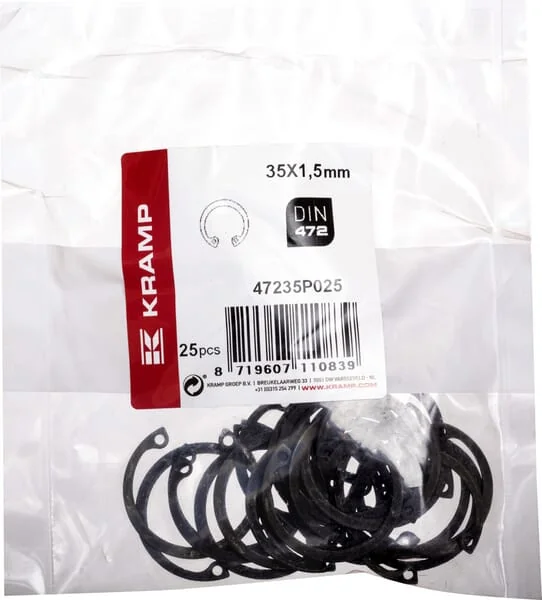 Kramp - 47235P025 - Innensicherungsring 35x1.5 mm DIN472 Stahl Kramp