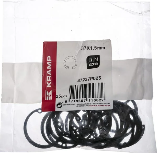 Kramp - 47237P025 - Innensicherungsring 37x1.5 mm DIN472 Stahl Kramp