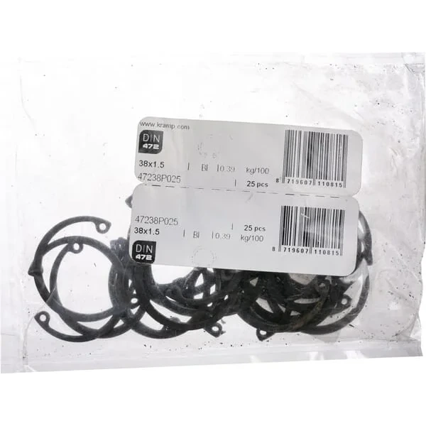 Kramp - 47238P025 - Innensicherungsring 38x1.5 mm DIN472 Stahl Kramp