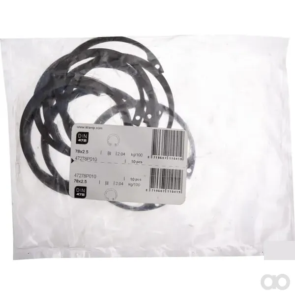 Kramp - 47278P010 - Innensicherungsring 78x2,5 mm DIN472 Stahl Kramp