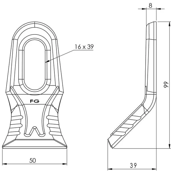 Kramp - 481319 - Universalmesser Für Schlegelmäher
