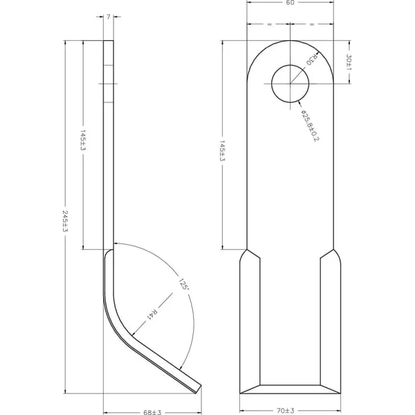 Kramp - 488867 - Lagarde-Schlegel 60x7x245