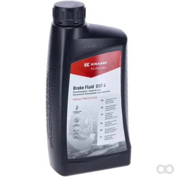Kramp - 501001KR - Bremsfluessigkeit, 1l, Synthetisch, DOT-4