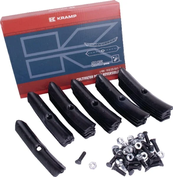 Kramp - 51201 - Konica Kultivatorzinke 210x37x6mm, Zweiseitig, Gehärtet, Gebogen, 1 Loch