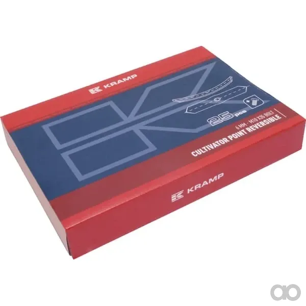 Kramp - 51201 - Konica Kultivatorzinke 210x37x6mm, Zweiseitig, Gehärtet, Gebogen, 1 Loch