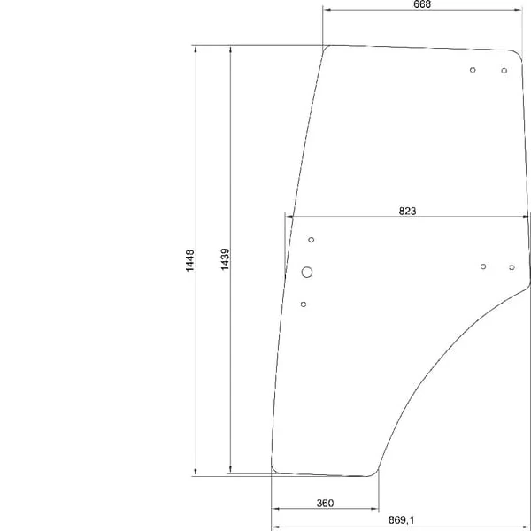 Kramp - 5336909203N - Tuerglas Links