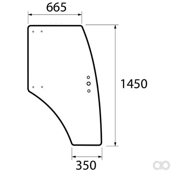 Kramp - 53369093N - Fenster Rechts Tuer