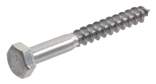 Kramp - 571850RVSP050 - Holzschraube 8x50mm, 13mm Sechskantkopf, Edelstahl, DIN 571