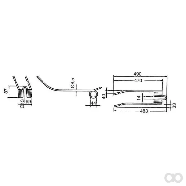 Kramp - 57502000KR - Federfinger, Geeignet Für Kuhn