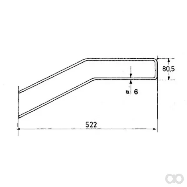 Kramp - 57502800N - Ablenkblech-Zinke Geeignet Für Kuhn