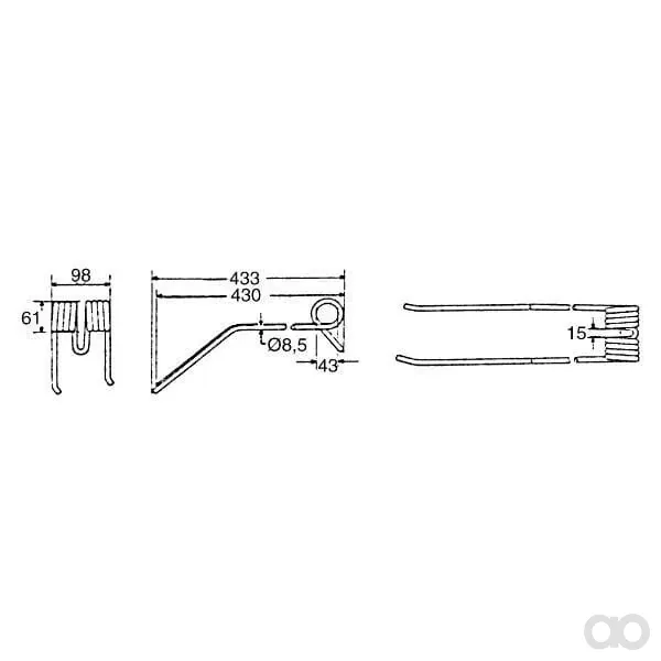 Kramp - 57701700KR - Federzinke, Passend Für Kuhn