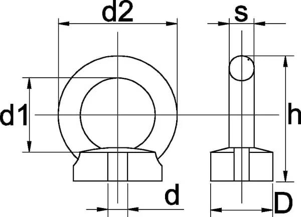 Kramp - 58214 - Oesenmutter M14 Verzinkt