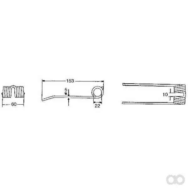 Kramp - 60026319 - Pick-Up-Zinke Universal