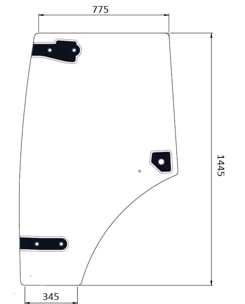 Kramp - 6005029102N - Tuerrahmen