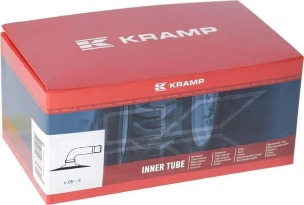 Kramp - 6009TR87 - Innerer Schlauch Fuer Felge Diameter 9, 6.00-9, Abgewinkeltes Ventil 90° TR87, Kramp