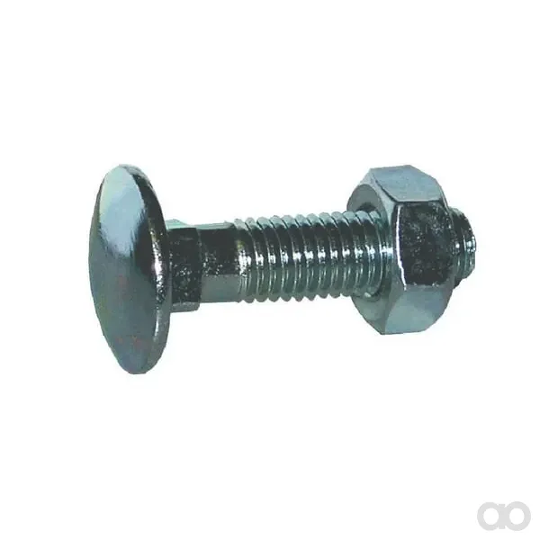 Kramp - 6031040 - Wagenschraube Mit Mutter DIN603 M10x40 Stahl Verzinkt 4.6 Kramp