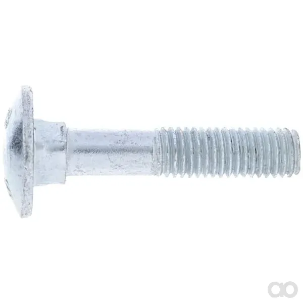 Kramp - 603126088 - Linsenkopfschraube DIN603 M12x60 Stahl Feuerverzinkt 8.8