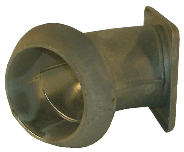 Kramp - 6103045Z - Aussengewinde 6" 45° Flanschbogen Mit Vierkantflansch