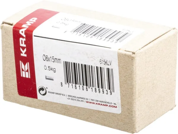 Kramp - 615KLV - Nieten 0,5 kg Packung 6x15