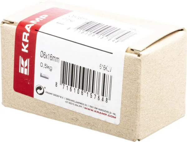 Kramp - 616KLV - Nieten 0,5 kg Packung 6x16