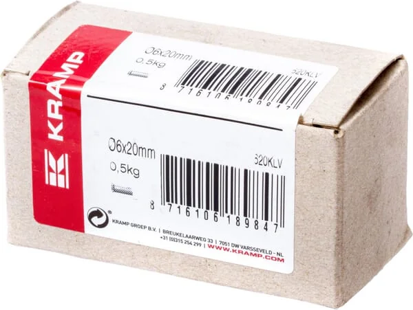 Kramp - 620KLV - Nieten 0,5 kg Packung 6x20