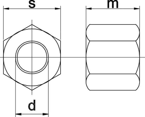 Kramp - 633016109B - Sechskantmutter Hochform DIN6330 M16x2.00 Stahl Guete 10 Kramp