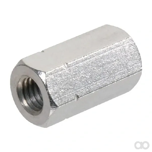 Kramp - 633424P001 - Verbindungsmutter DIN6334 M24x3,00 Stahl Verzinkt Klasse 6