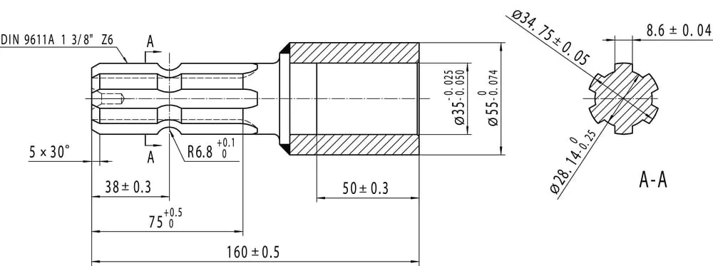 Kramp - 671008KR - Reduktor Ø35 - 1.3/8-6
