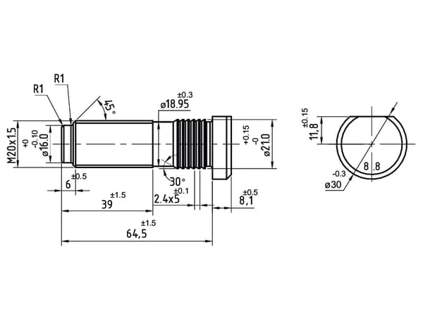 Kramp - 671441N - Radschraube