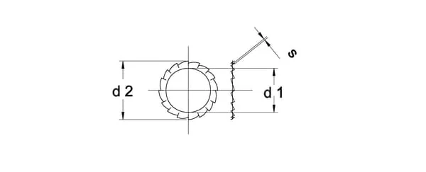 Kramp - 6798A18 - Zahnfederring M18x30x1,4mm, verzinkt DIN 6798