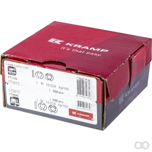 Kramp - 679915 - E-Sicherungsring Aussen 16x1,5mm DIN 6799 Stahl