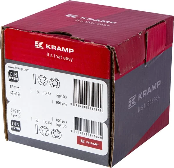 Kramp - 679919 - Wellensicherungsring Welle 19mm schwarz