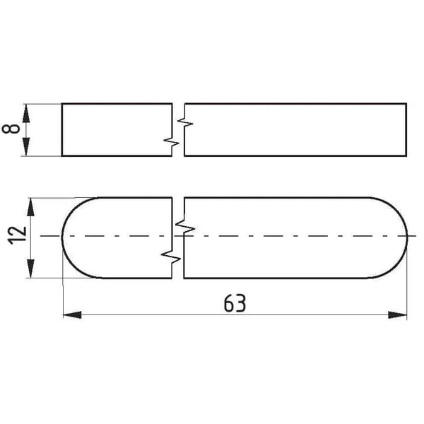 Kramp - 688512863 - Keil 12x8x63