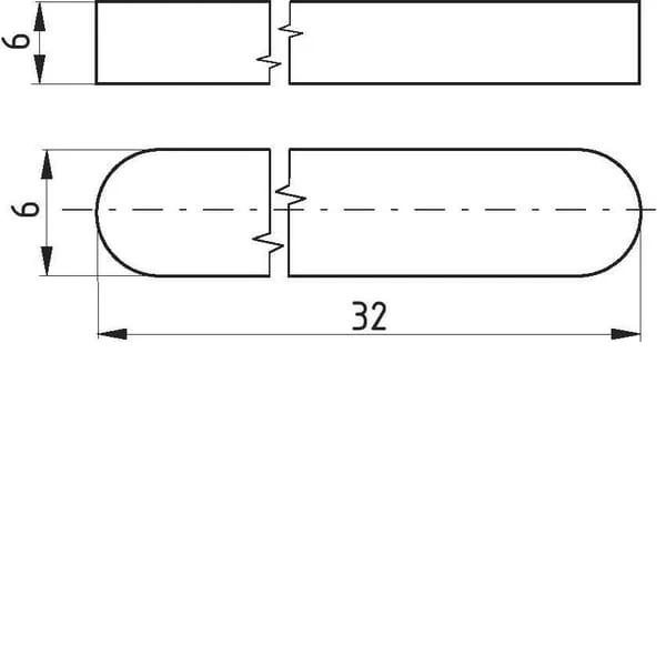 Kramp - 68856632 - Passfeder 6x6x32