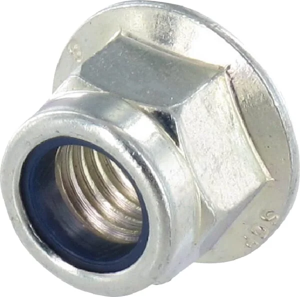 Kramp - 692614 - Sechskant-Sicherungsmutter Mit Bund M14, DIN6926, Stahl, Verzinkt, Festigkeitsklasse 8, Kramp