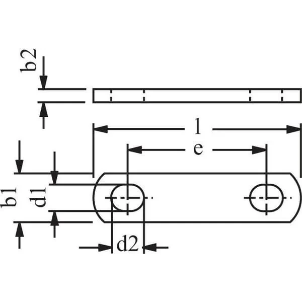 Kramp - 69720341 - Platte Fuer Halterung 3/4" TYP 1