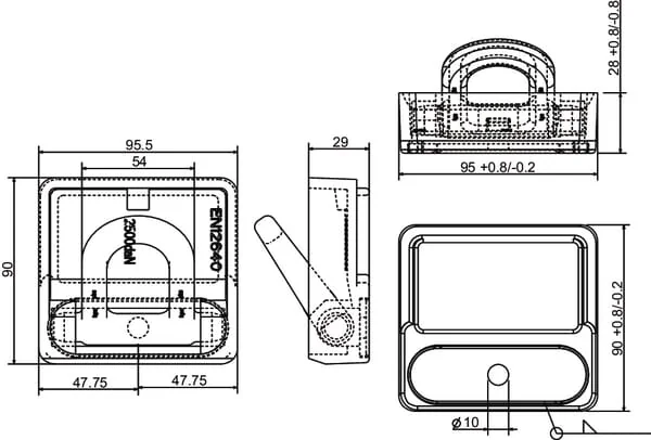 Kramp - 709022KR - Zurroese 95,5 x 90mm H=29mm