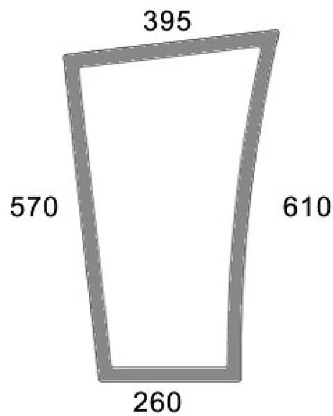 Kramp - 716810040070N - Untere Windschutzscheibe