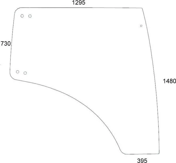 Kramp - 737812045051N - Fensterglas